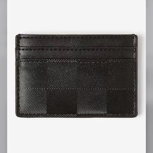 Express checkered card case